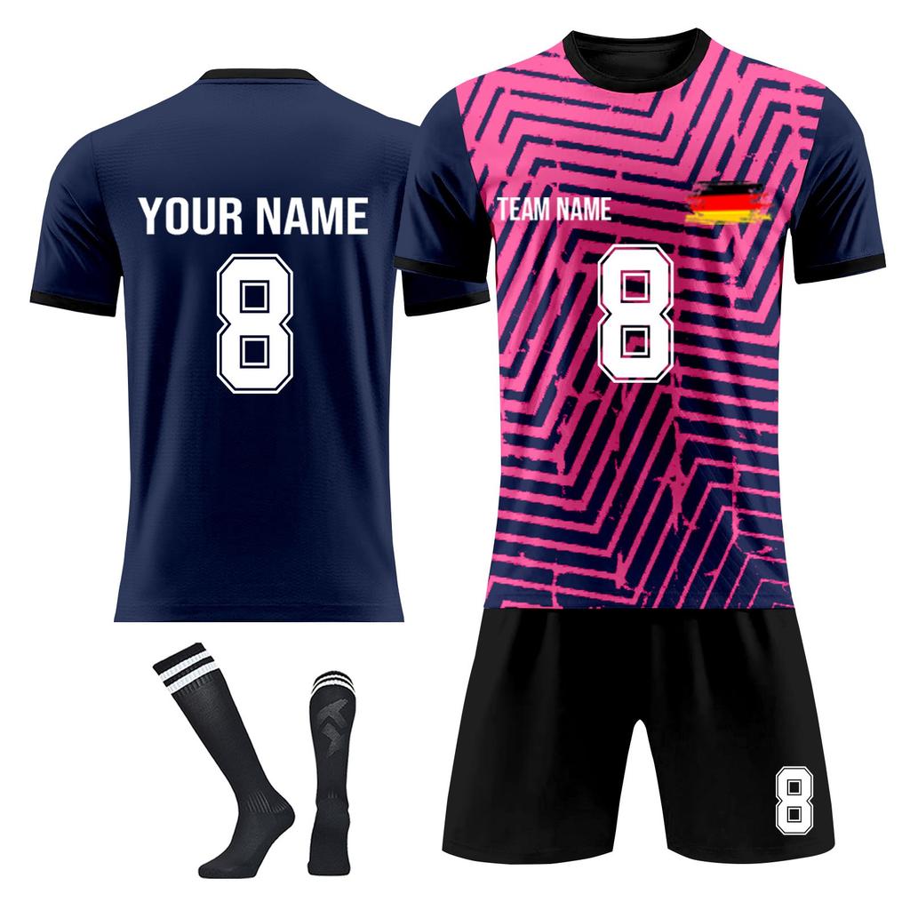 Personalised Shirts Kit Mens Girls With Name Number Custom Football Jerseys For Boys Training Suit