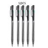 5 Out of 10 Ultra-Minimalist Retractable Ballpoint Pens, Featuring Blue-Black Ink Cartridges And Smooth Writing with a 0.7Mm Tip