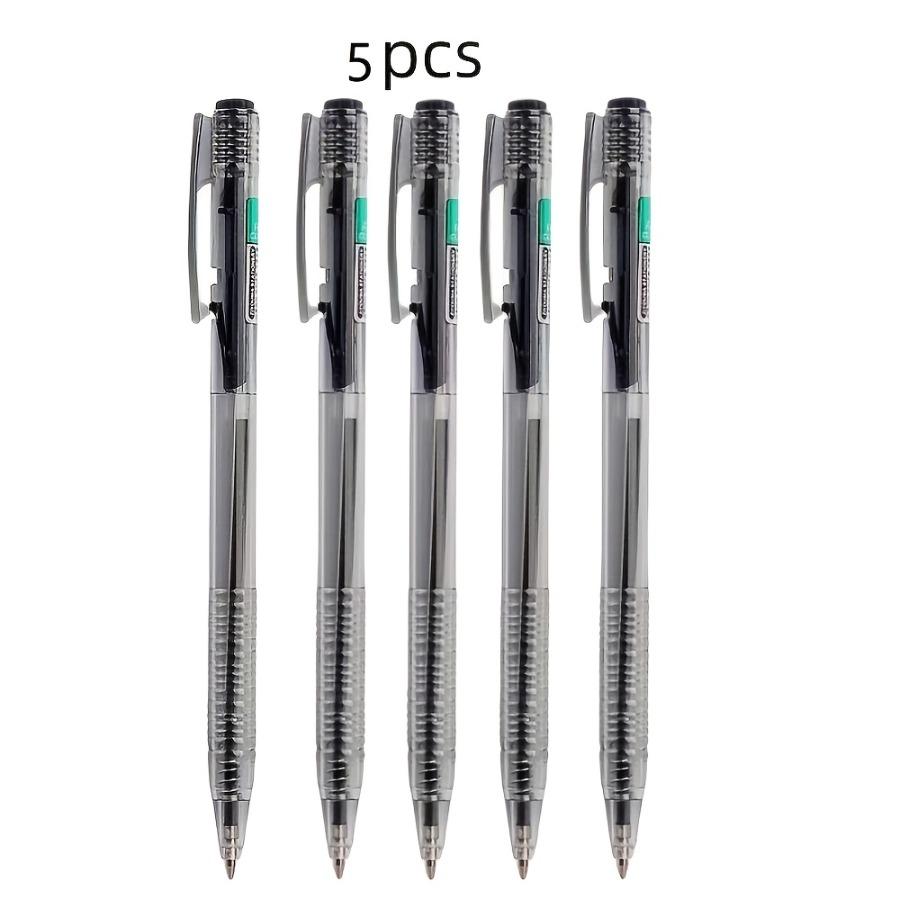 5 Out of 10 Ultra-Minimalist Retractable Ballpoint Pens, Featuring Blue-Black Ink Cartridges And Smooth Writing with a 0.7Mm Tip