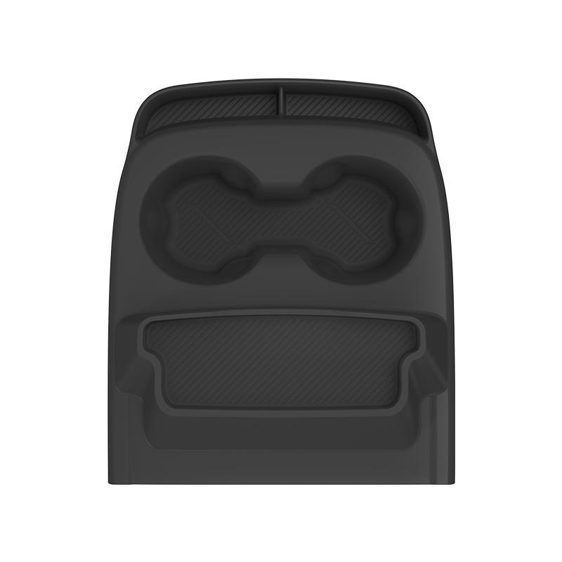 For Tesla Model Y Standard 2026 Multifunctional Silicone Central Control Cup Holder+Storage Box Glasses Holder Tray Accessories