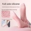 Anti-slip Yoga Socks, Pilates Long Socks, Pure Cotton Anti-slip Dance and Fitness Sports Women's Mid-calf Socks