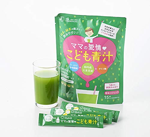 Tsuboichi Seicha Honpo Love Green Juice X Matcha Flavor Green Tea Pesticide Free Mom's Children's (3g 15P) (3 Bags)