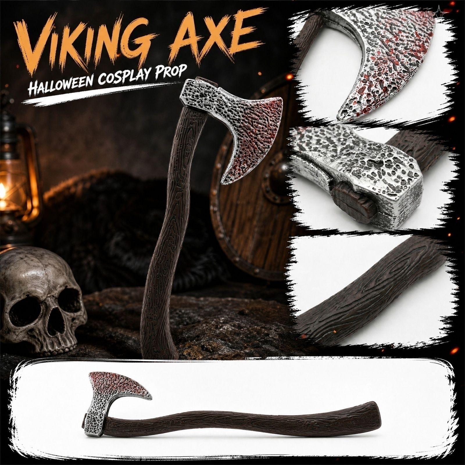 Halloween Axe Prop - Decorative Axe for Costume Party and Themed Events One Size
