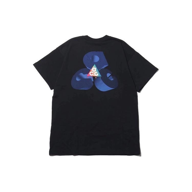 Nike ACG 3D Printing Casual Sports Short Sleeve Black Men s BV8351-011 M