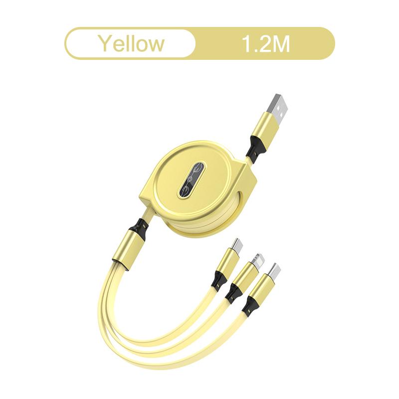 3 in 1 USB-Kabel Schnellladekabel USB Typ C Kabel für iPhone Samsung Huawei Xiaomi Micro USB Lightning Kabel Ladegerät