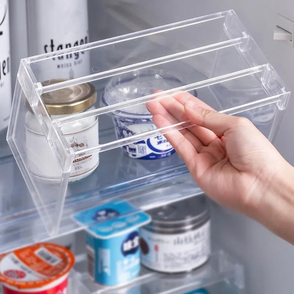 Thickened Refrigerator Storage Rack Transparent Fridge Layered Separator Shelves  Kitchen