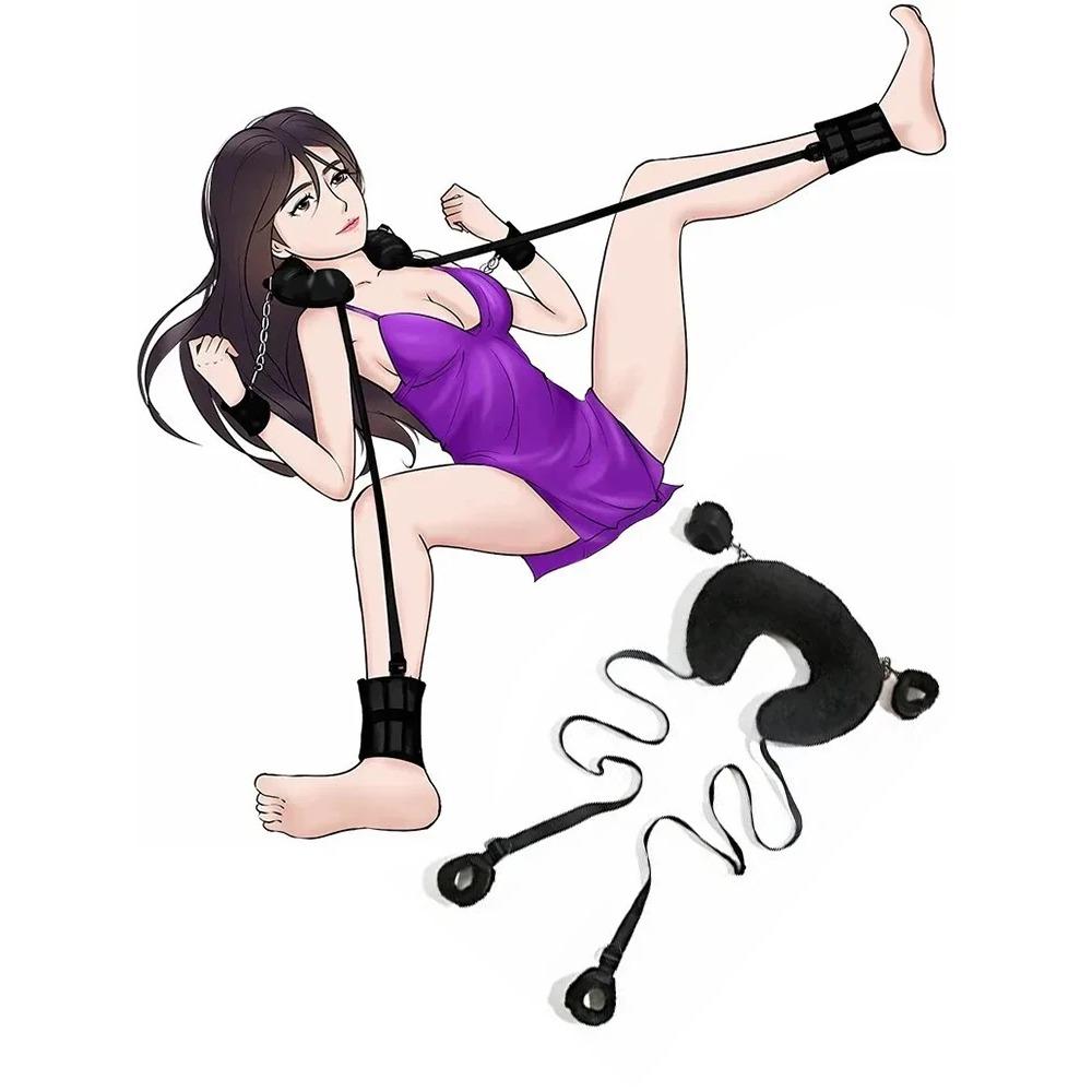 Bondage Kit  Restraints Fetish Erotic Sex Toys For Couples Women Bandage Slave Collars Obedience Handcuffs Master Adult Game