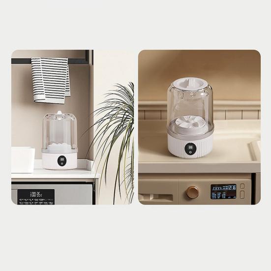 Underwear Washing Machine Portable Rechargeable Mini Washer Fast Wash Timed Cycles Ultrasonic Tech Travel-friendly Washing Machine