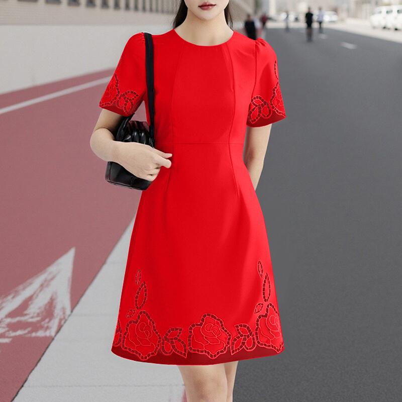ZANZEA Women Summer Casual Round Neck Short Sleeve Print Dress