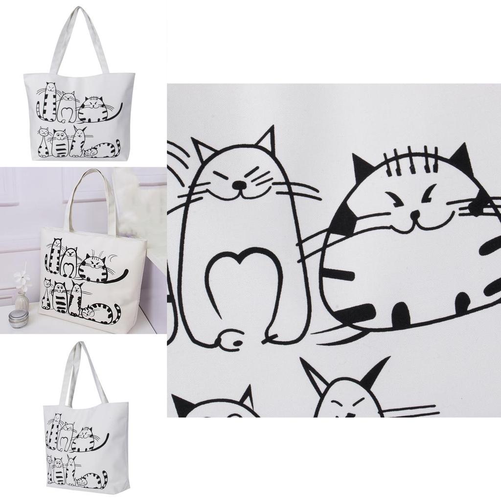 Elegant Cat Lovers Shoulder Bag For Women With Large Capacity Ideal For Shopping Travel Or Gym