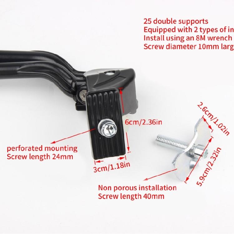 Mountain Bicycles Support Center Kickstand Foot Brace Double Leg Mountain Bicycles Holder Bikes Kickstand Parking Rack