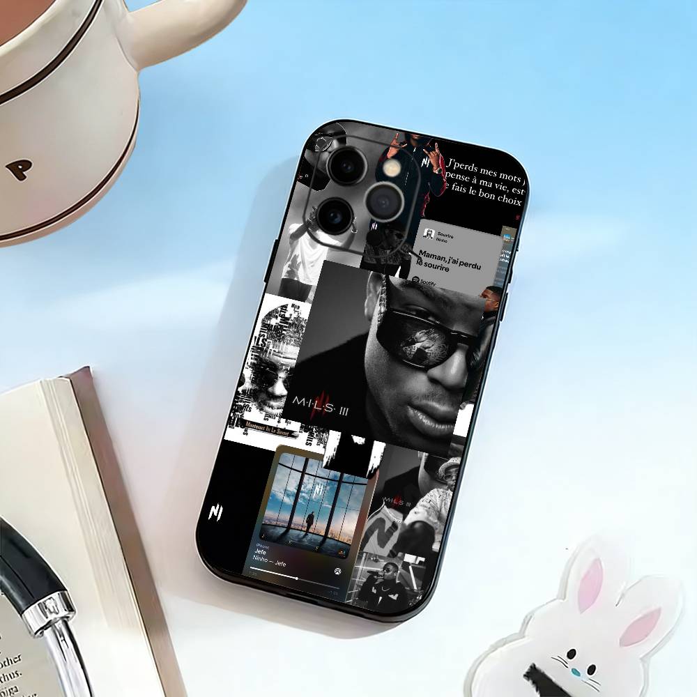 

Werenoi DN-Diamant Noir Phone Case For iPhone 17,16,15,14,13,12,11 Plus,Pro Max,XS,Soft Silicone Black Cover iPhone13PROMAX