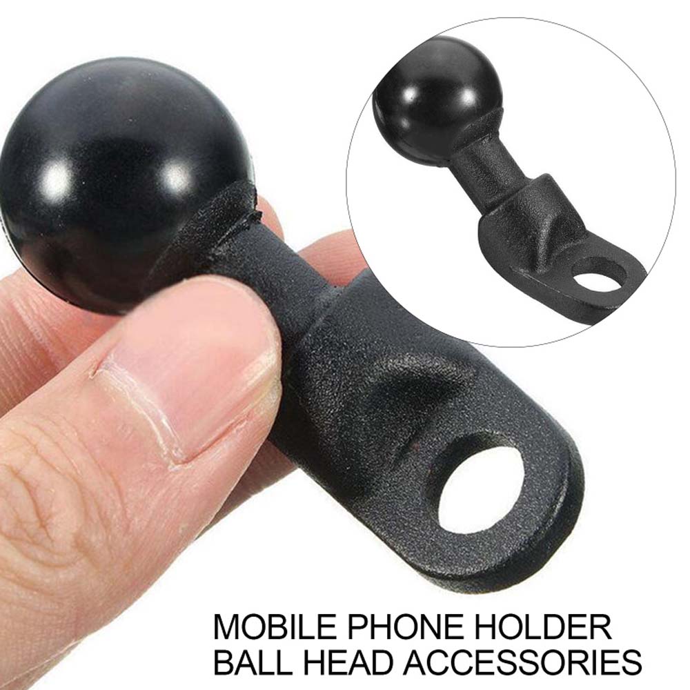 Aluminum Alloy 1'' Ball Rear-View Mirror Mount with 10mm Hole 360 Rotation Double Ball Head Mount Compatible with RAM Mounts/Cell Phone Holder with 1'' Ball Socket Aluminum Alloy 1'' Ball Rear-View Mirror Mount with 10mm Hole 360 Rotation Double Ball Head Mount Compatible with RAM Mounts/Cell Phone Holder with 1'' Ball Socket