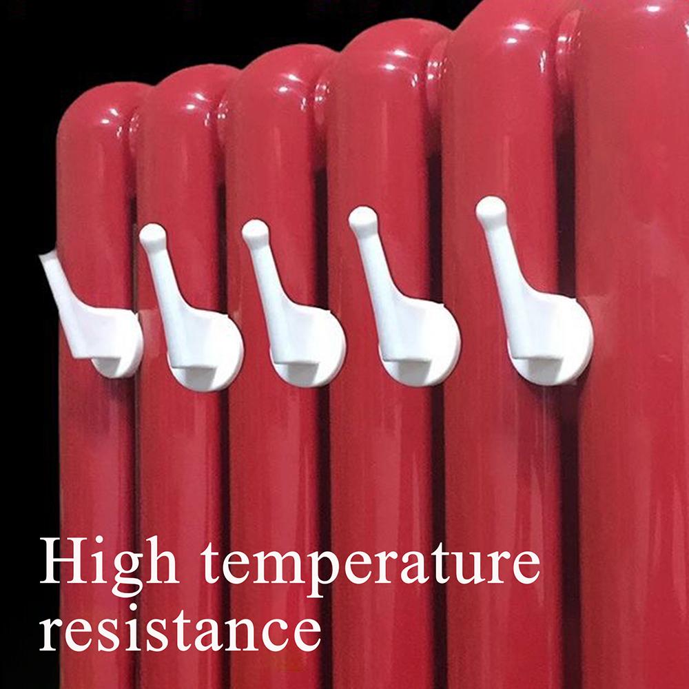 1/3/6/10pcs Drying Rack Heated Towel Non-slip Radiator Hooks Hangers Drying Coat Clothes Hanger Scarf Rack Bathroom storage Hook