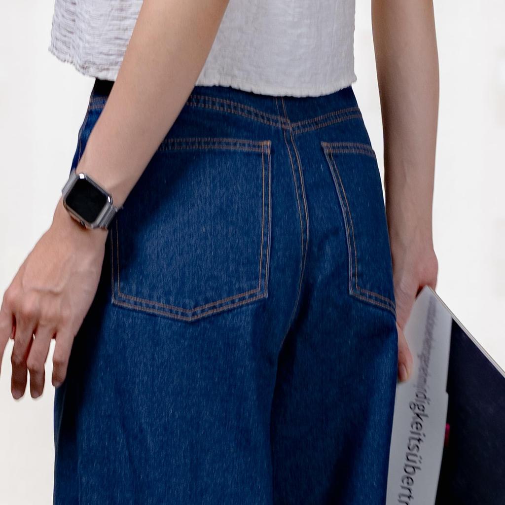 Denim Long Loose Perfect for Everyday and [iito.seasons] Women's Wide-Leg Jeans, Straight-Sleeve Pants, Length, Fit, Casual, Stylish, Commuting, Wear,