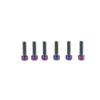 Bicycle Lightweight TC4 Titanium Stem Fixing Bolts T25 Rainbow S-PARTS (S-Parts) High-Strength (6 Pieces)