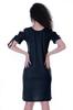 Moomaya Cold Shoulder T-shirt Dress Round Neck Casual Knee Length Summer Dresses For