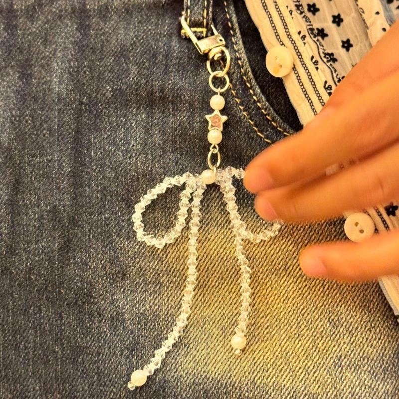 Stylish Star Keychain for Women Girls Phone Charm Cute Keyring Bag Pendant Fashion Accessory for Bag Purse Backpack