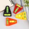 2Pcs Mini T Type Spirit Level Measurement Instrument Triangular Level T-type Spirit Bubble Shell Plastic Measuring Tools