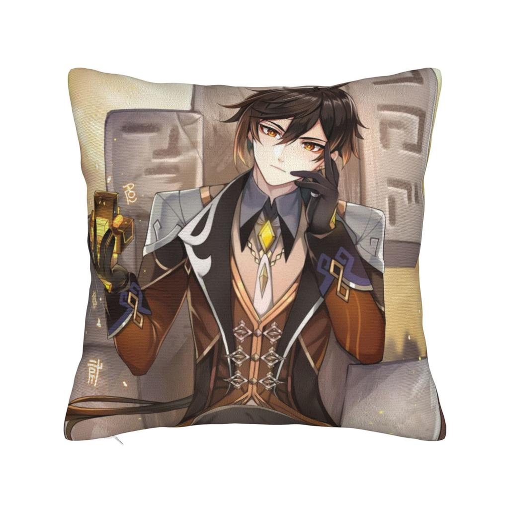 Furina Genshin Impact Waifu Pillowcase Double-Sided Printing Polyester Cushion Cover Decoration Pillow Case Cover Car Square