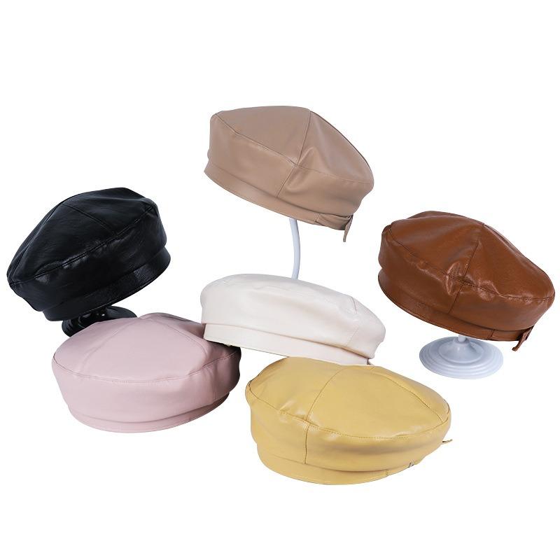 Autumn and winter new beret women's retro octagonal hat fashion painter hat newsboy hat bud hat dome