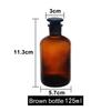 30/60/125/250/500 ml Reagensburk Läckagesäker Klar Liten Reagensflaska med Kork Reagensflaska Glas Laboratorieflaska