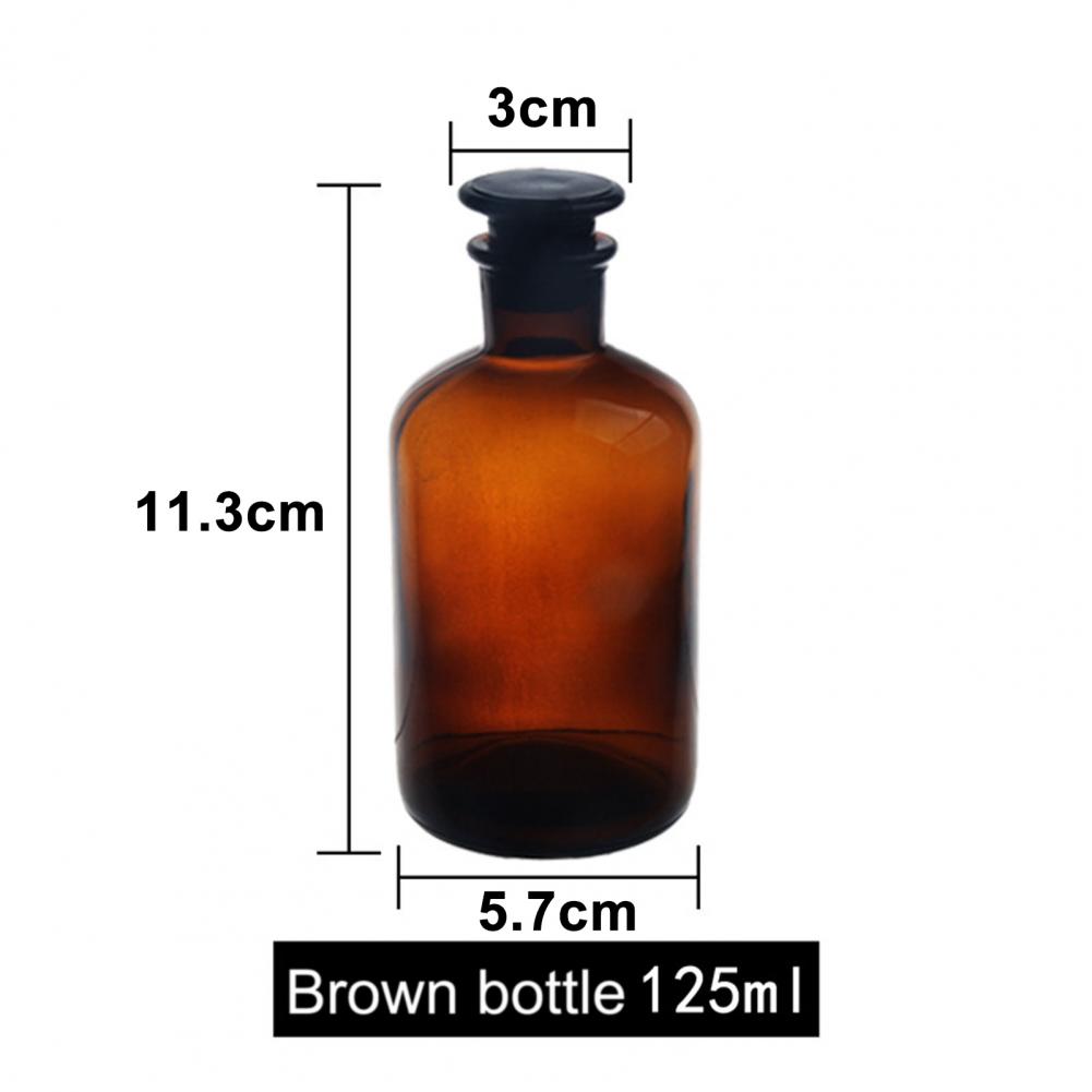 30/60/125/250/500 ml Reagensburk Läckagesäker Klar Liten Reagensflaska med Kork Reagensflaska Glas Laboratorieflaska