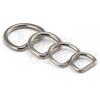 In-stock 316 Stainless Steel Semicircle Seamless Welded D-ring Kayak Surfboard Hardware Pull Buckle.