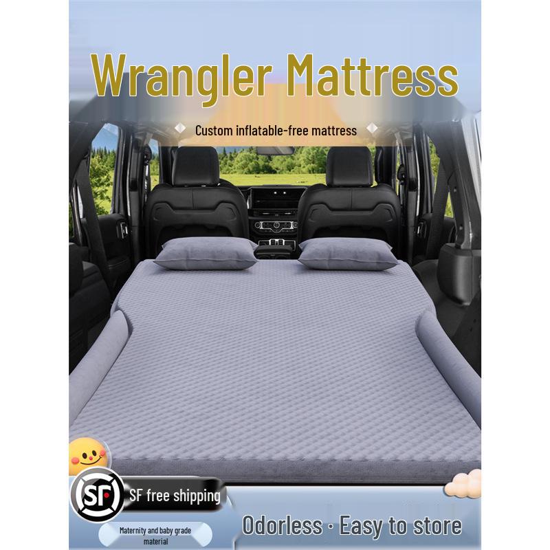 Nadmuchiwany materac samochodowy do Jeepa Wranglera: Nadmuchiwany materac do spania do bagażnika i na tylne siedzenie
