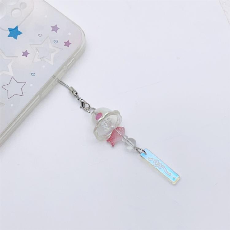 Multipurpose Jellyfish Chimes Phone Charm for Phones and Keys Decoration Handmade with Scratch Resistant Materials
