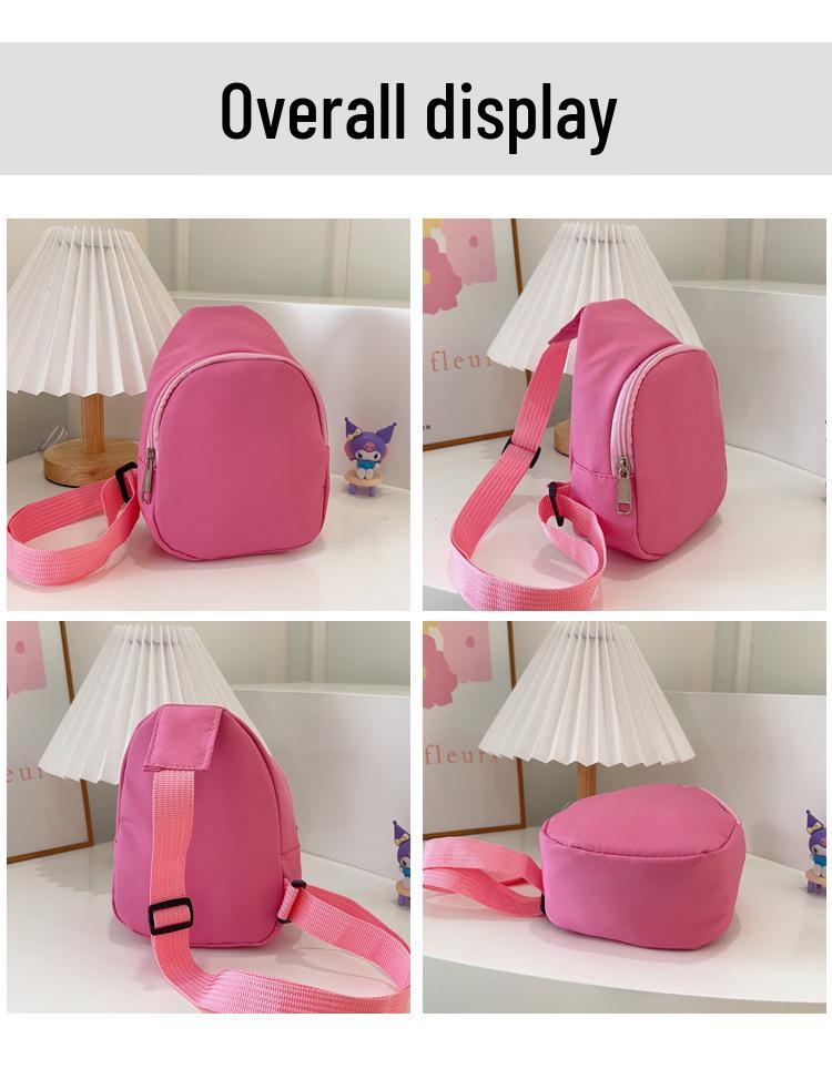 Solid Color Lightweight Fashionable Crossbody Bag for Girls