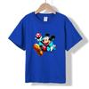 XH13 MINISO 2026 Summer New Printed Cotton Round Neck T-shirt for Children Aged 1-16, Boys and Girls