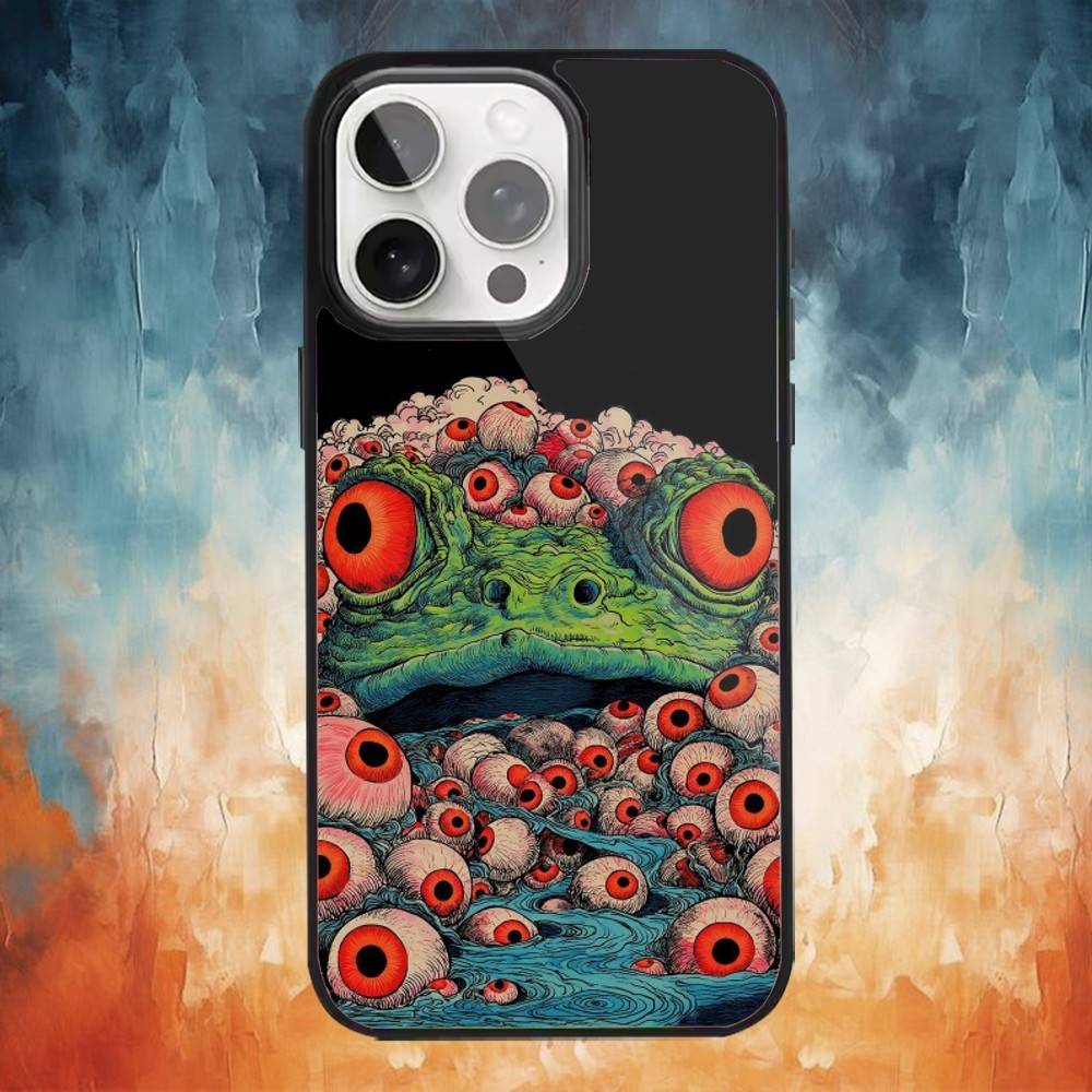 Augenmalerei Kunst Handyhülle Für iPhone 17,16,15,14,13,12,Plus,Pro,Max für Magsafe Magnetisches Kabelloses Laden