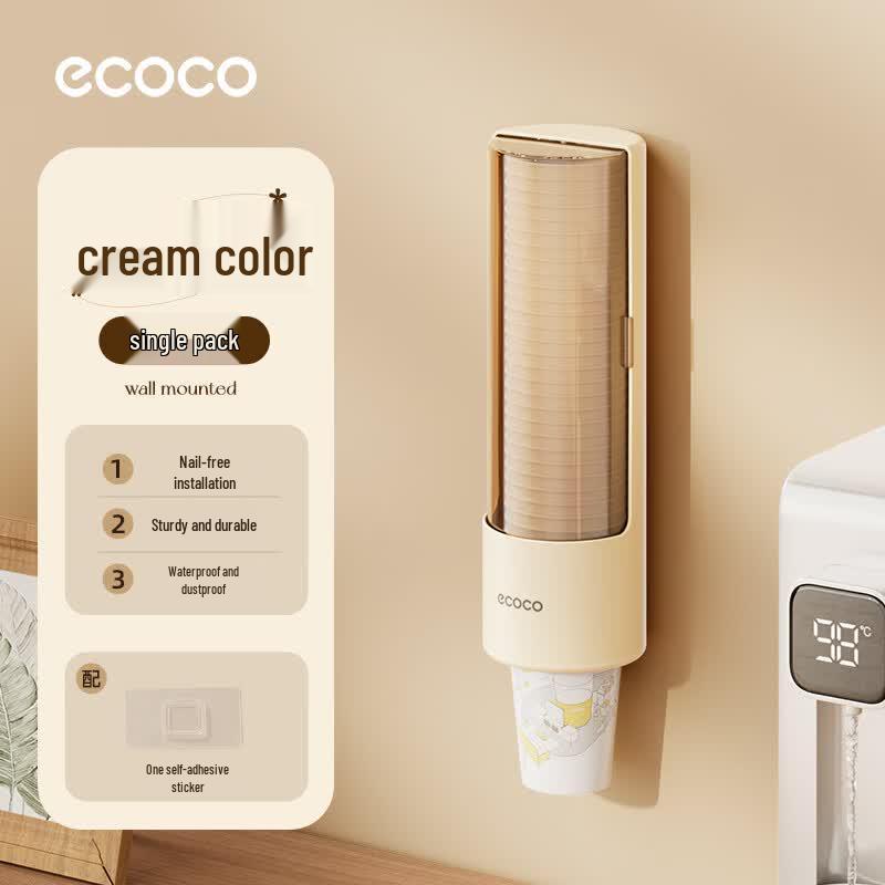 Ecoco Wall-Mounted Paper Cup Dispenser