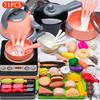 Non-Toxic Cooking Toys Pink Kitchen Toy Set Children Toys Cut Fruit Vegetable Pizza Pretend Play Simulation Early Education Toys For Kids