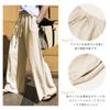 Gaucho-Hose mit durchgehendem lockeren elastischen Kühlstoff, perfekt für Frühling und Herbst [MzcoYmm] Damen, weites Bein, Taschen, leicht, Farbe, Passform, Taille, Haptik, Frühling,
