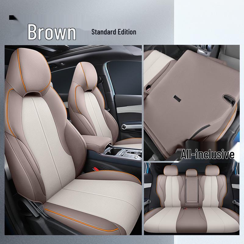 LTCS Car Seat Cushion: Sports Leather Cover for BYD Yuan PLUS, All-Season