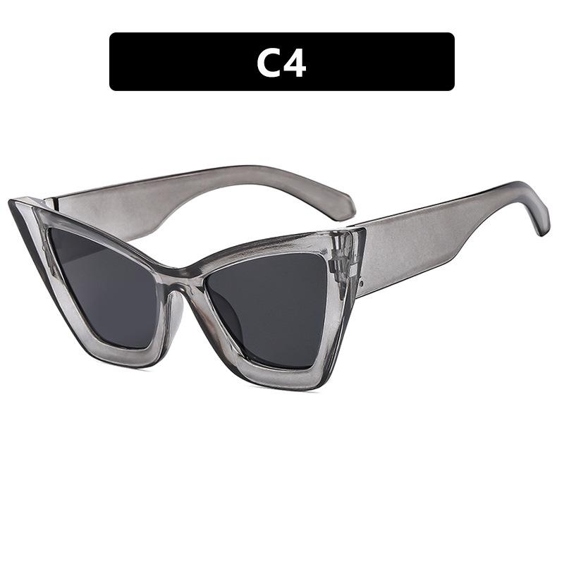 

2024 Retro Cat Eye Sunglasses - Trendy, Large Frame, Anti-UV Protection, Stylish Fashion Accessory