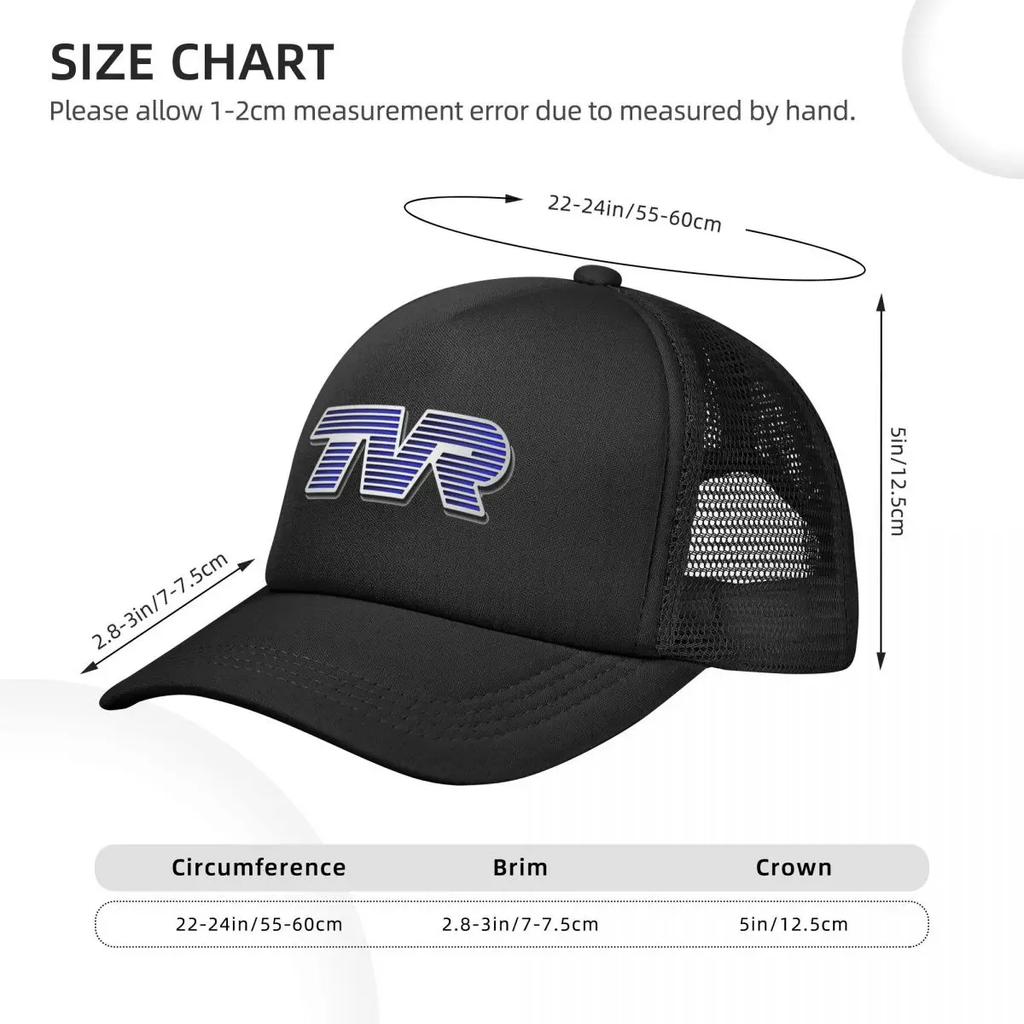 TVR Logo Colorful Mesh Baseball Caps Snapback Fashion Baseball Hats Breathable Casual Casquette Outdoor Unisex