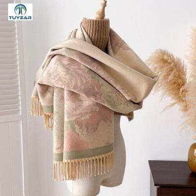 Eleganter ethnischer Stil Doppelseitiger Schal – Damen Weiche, Dicke, Warme Stola für Herbst & Winter