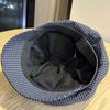 Solid Color Ruffle Octagonal Hat Korean Style Women Artist Hat Versatile Fine Plaid Beret  Daily