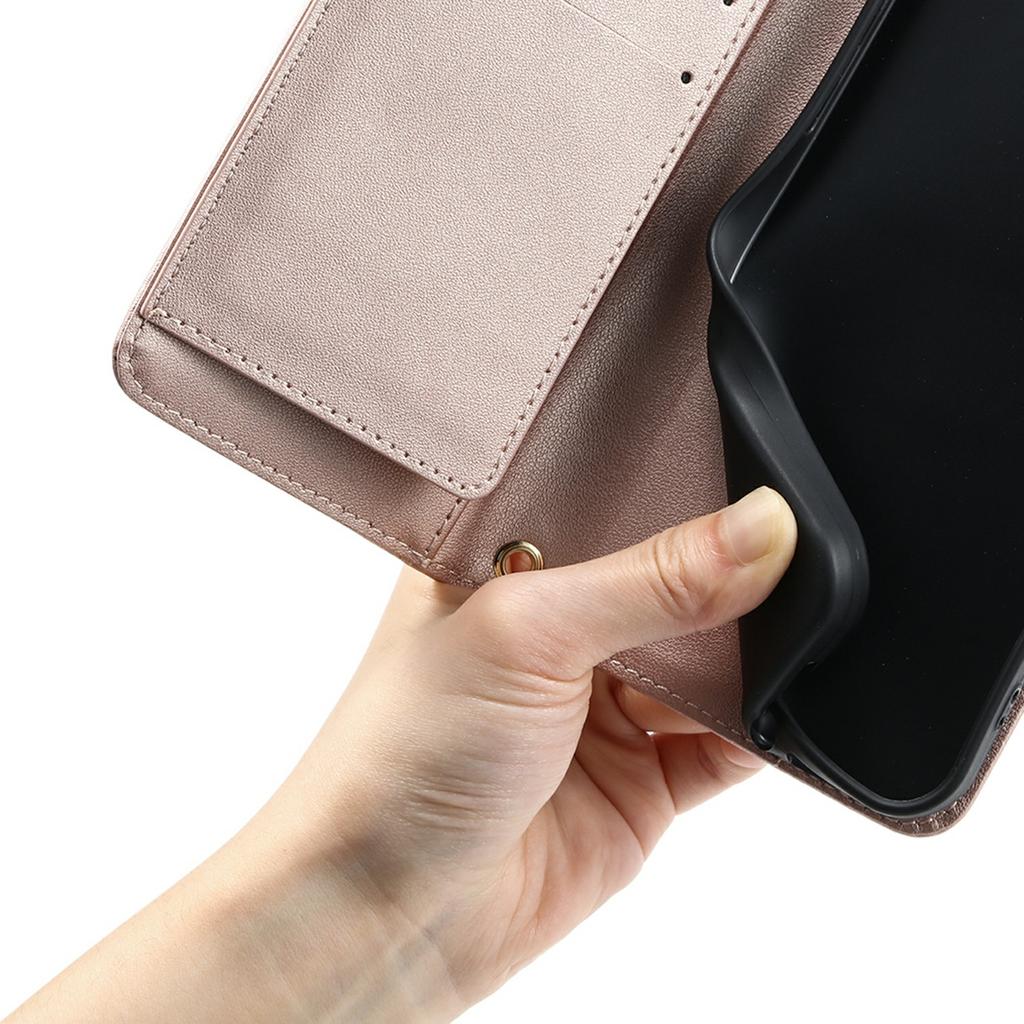 For Xiaomi Redmi Note 13 5G Crossbody Leather Case Ring Buckle Wallet Stand Rhombus Mobile Cover