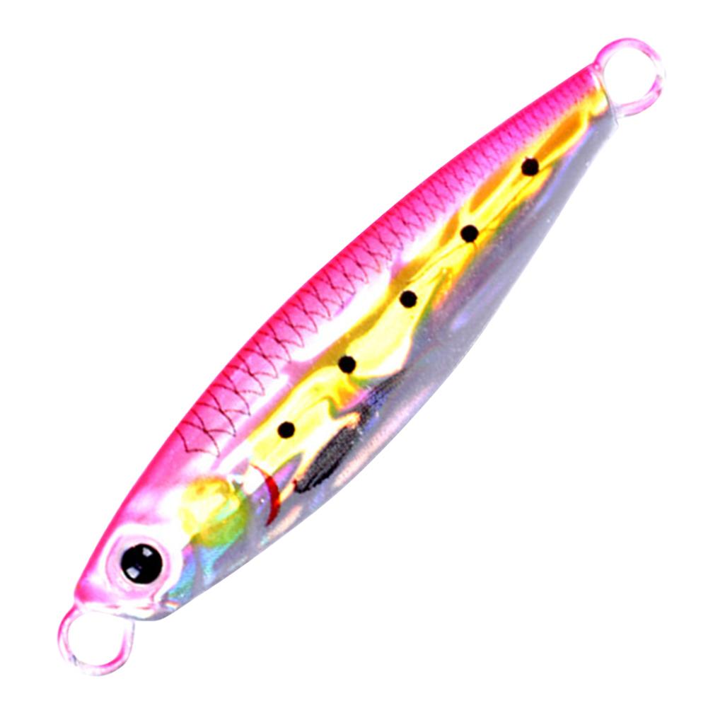 Fishing Lures Metal Iron Plate Topwater Fishing Lure Simulation 3D Eyes Topwater Sinking Fishing Tackle Fishing Accessory