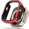 Matte Metal Case Fit for Apple Watch Ultra 3/2/1 49mm Case Bumper, [Matte Aluminum Bezel] + [Soft TPU Bumper]
