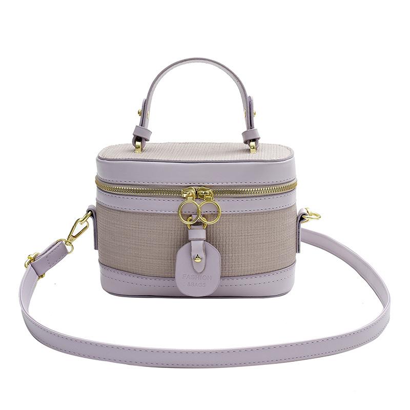 

Fashion Mini Handbag 2025 Spring New Versatile Shoulder Crossbody Bag Bucket Bag Women фіолетовий