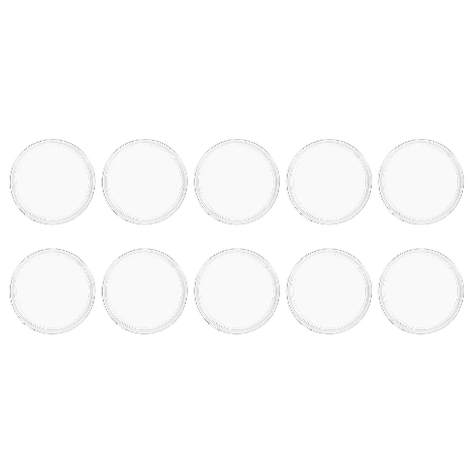 

10Pcs Round Clear Coin Display Case 60Mm Commemorative Coin Capsules Airtight Plastic Collector Storage Container Presentation 6X6X0.5CM
