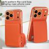 Crossbody Tasche mit Litschi-Muster, Kartenhalter, Handyhülle mit Lanyard zum Umhängen für iPhone 17 Pro Max 16 Plus 15 14 13, lange Kordel, Ständer Cover