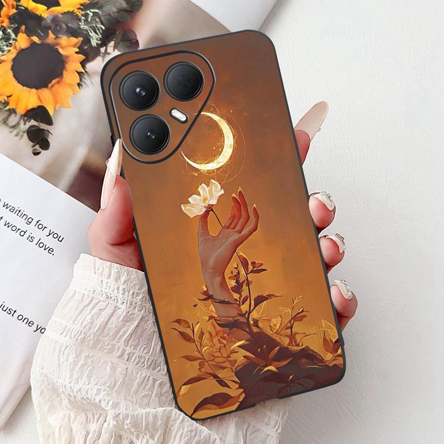 For Tecno Pova 7 Pro Ultra Case Flower Heart Painted TPU Soft Silicone Case Cover For Tecno Pova7 Pova 7Ultra Pro Phone Couqe