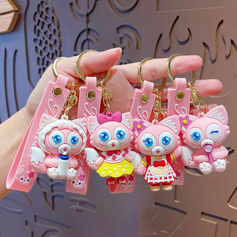 Cartoon Babe Fox Doll Keychain Pendant Car Key Chain Cartoon Schoolbag Accessories Ins Gifts