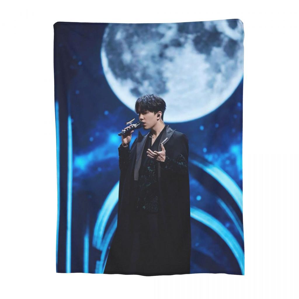 New Arrival Singer Dimash Blankets Soft Warm Flannel Throw Blanket Bedspread for Bed Living room Picnic Travel Home Couch